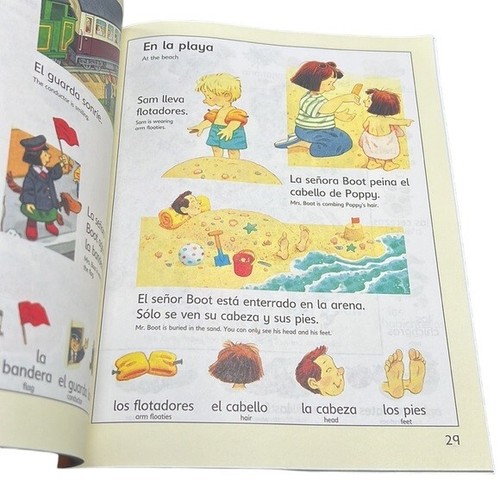 Usborne First Spanish Word Book Farmyard Tales Puzzle Cards Paperback Education - Picture 6 of 13