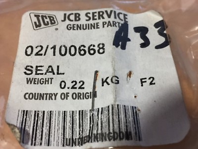 JCB Genuine Seal Part 02/100668 | eBay