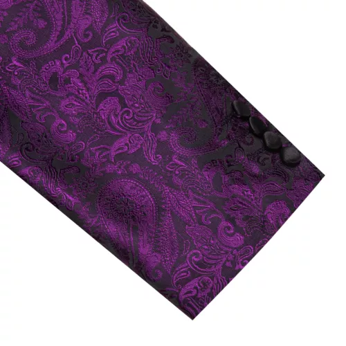Para Hombres Floral Esmoquin Cena Chaqueta Calce Regular Chal Solapa Paisley Baile de graduación Fiesta Traje - Imagen 188 de 236