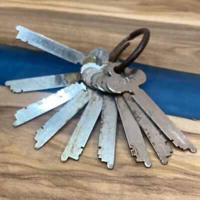 VINTAGE CORBIN CABINET LOCK CO. Lot Of #9 Keys,  Vintage Keys