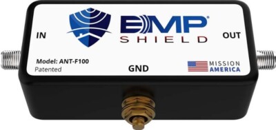 EMP Shield HF/VHF/UHF Radio EMP Protection up to 100 Watts F-Connectors HAM
