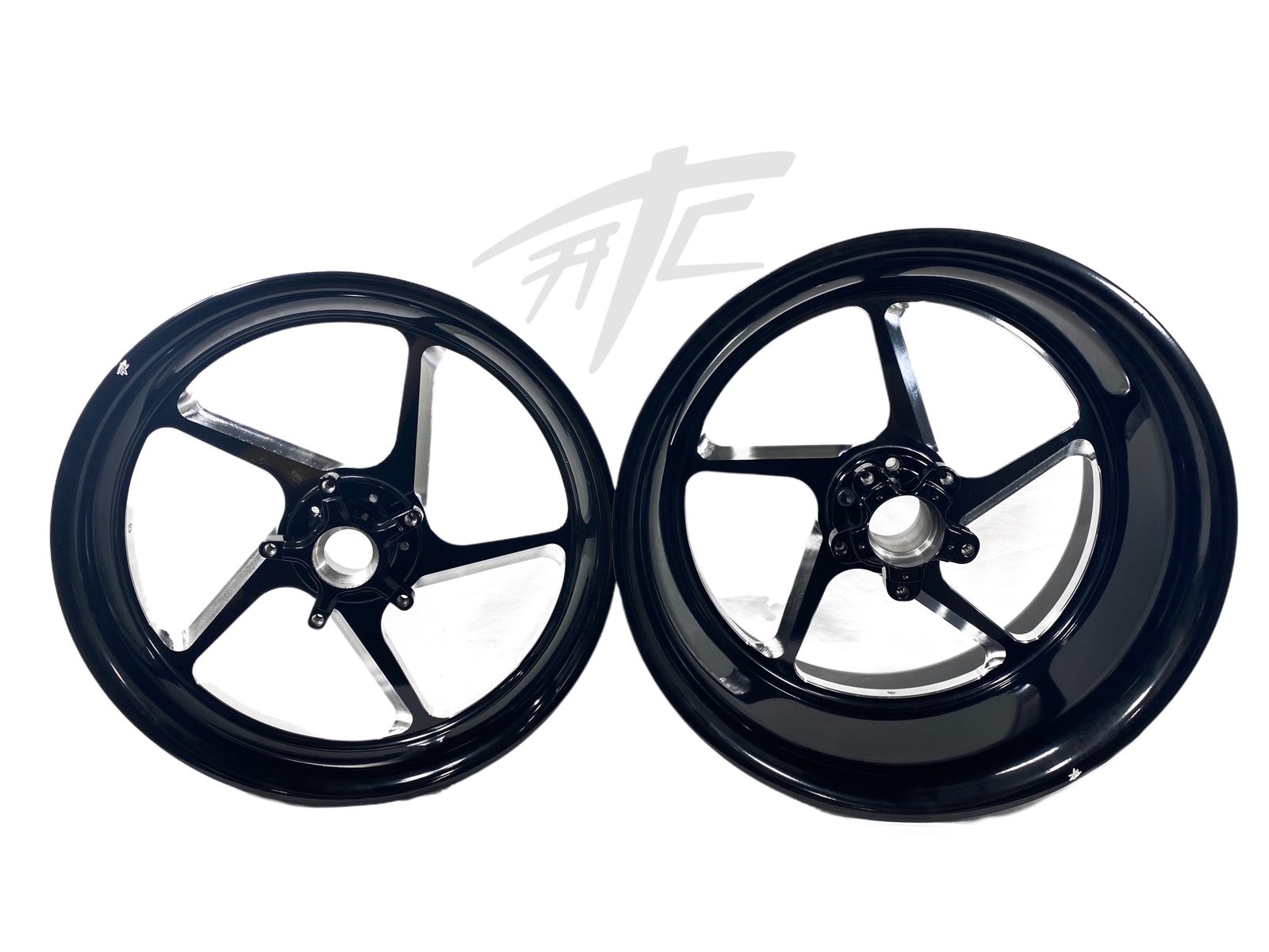 HAYABUSA 240 FAT TIRE BLACK CONTRAST CUT JEDI WHEELS 08-20 SUZUKI GSXR 600 750