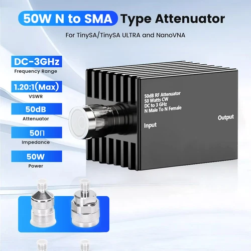 2.8" TinySA Spectrum Analyzer 100kHz--960MHz Frequency Analyzer/50W Attenuator - Picture 15 of 17
