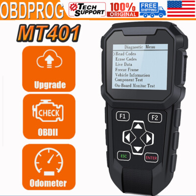 OBDPROG MT401 Car Odometer Mileage Correction Adjustment OBD2 Scanner Diagnose