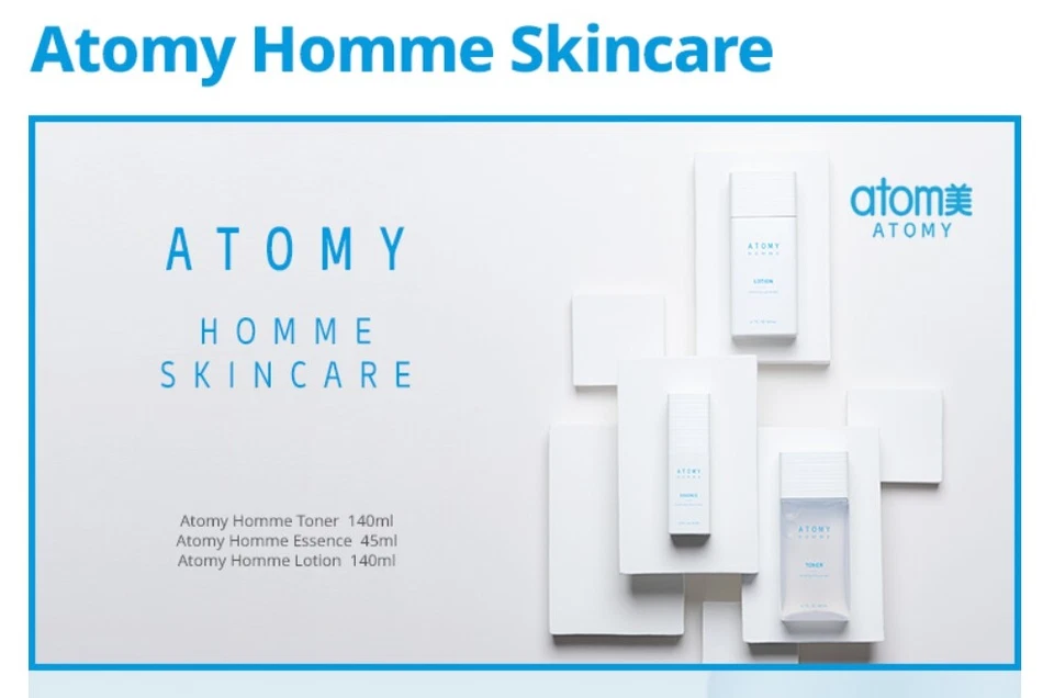 ATOMY Homme Cuidado de la Piel Juego de 3 Artículos Tónico + Esencia + Loción Hidratación K-Beauty Foto 3 de 4