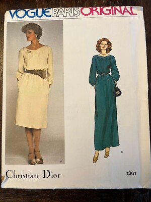 Vogue 1361 UNCUT Sewing Pattern, Misses' Evening Dress, Size 10 ...