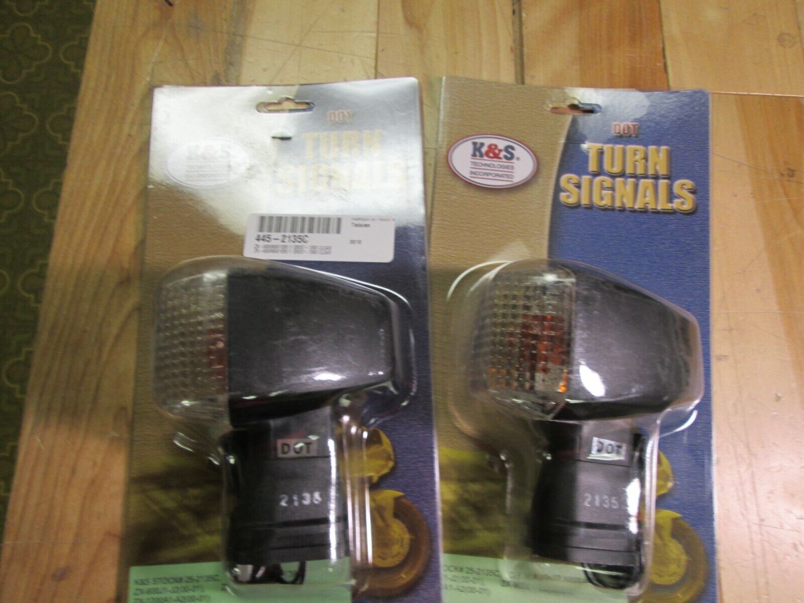 K+S SIGNAL LIGHT SET 2 FRONT / KAWASAKI ZX-600/900/1200 F 23037-1393 CLEAR