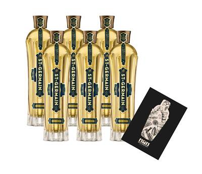 St Germain 6er Set Elderflower Holunderblütenlikör 6x 0,7l (20% VOL)- [Enthält 