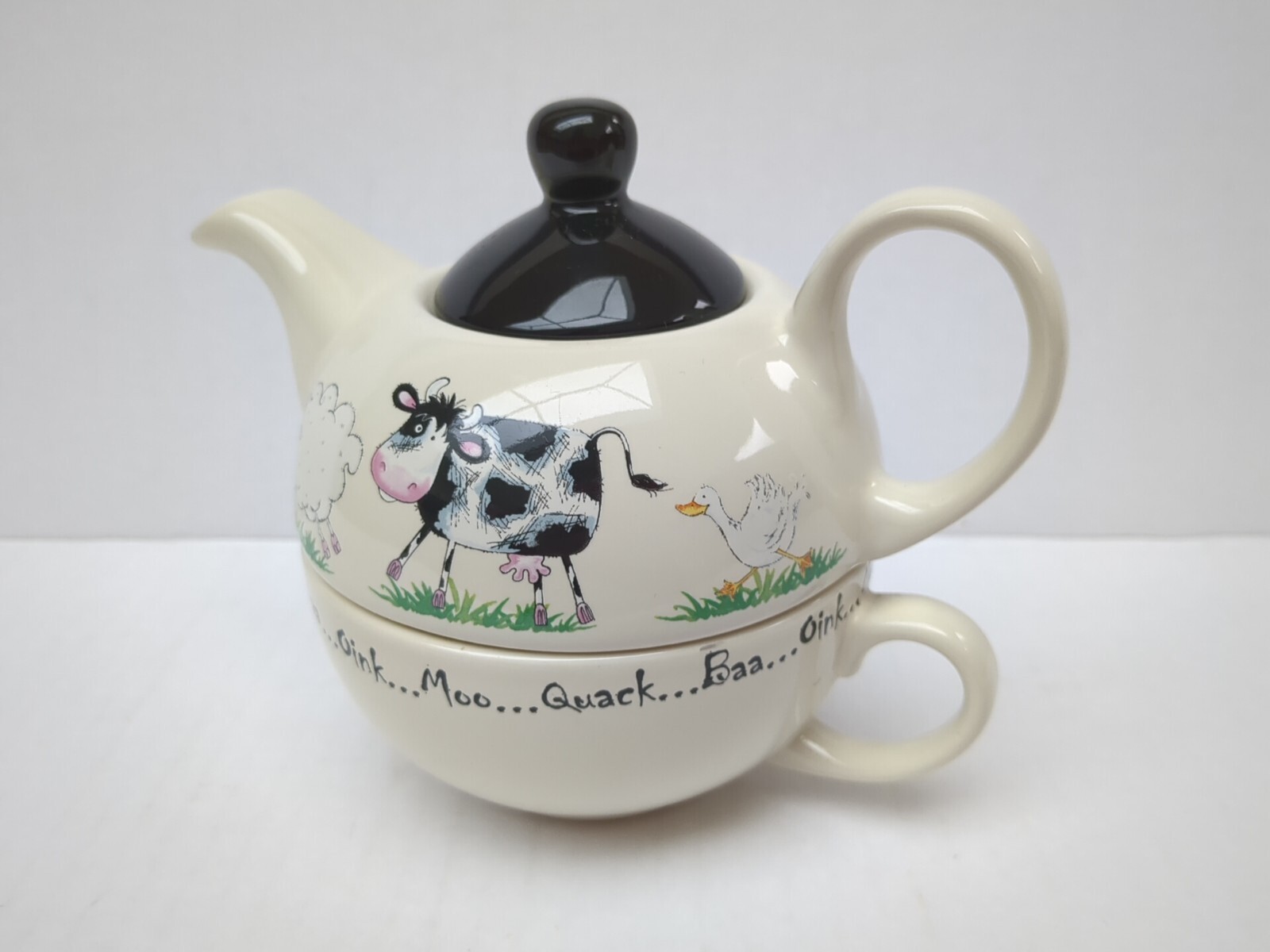 Price & Kensington Tea For One Ceramic Teapot With Cup Home Farm VGC eBay