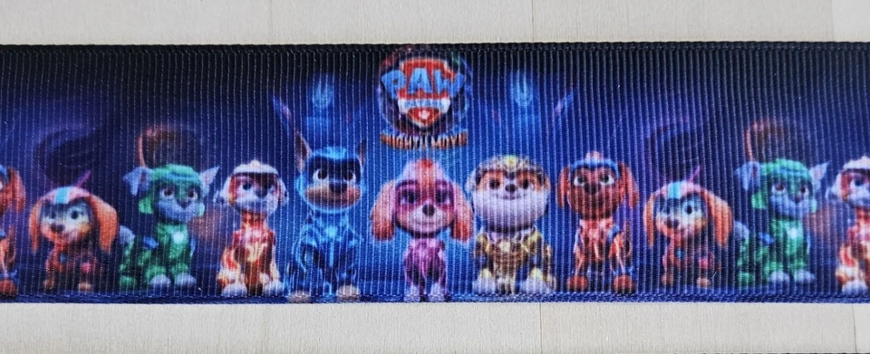 7/8, 1.5 & 3" (1 YD) Paw Patrol The Mighty Movie Grosgrain Ribbon Hair Bow - Image 2 of 2