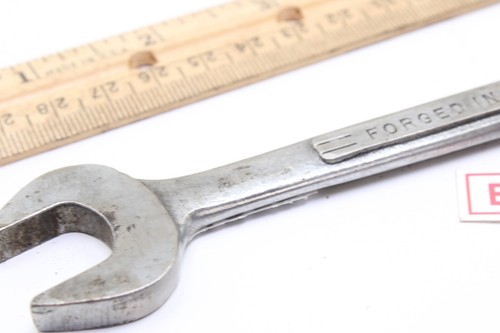 Craftsman =V= Series 19/32" x 11/16" SAE Chrome Double Open End Wrench USA - Picture 4 of 8
