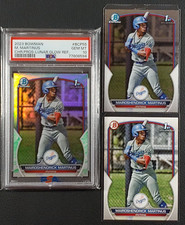 Mairoshendrick Martinus 2023 Bowman Chrome #BCP55 Lunar Refractor PSA 10 and BCs