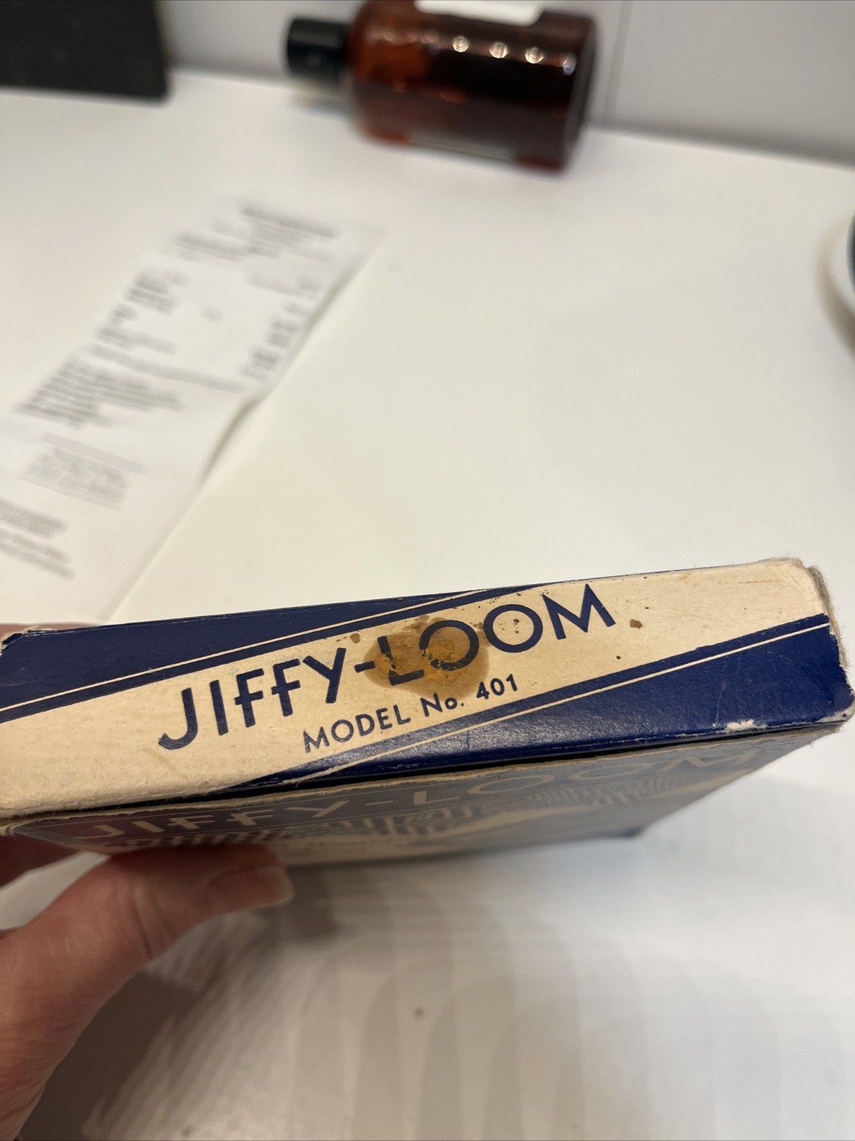 Vintage Adjustable Hand 4 1/4" Jiffy Loom Model 401 BY Calcraft Corp