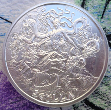 1 oz. SCYLLA Greek Mythology Series #2 rounds BU .999 fine silver 116.91 per troy oz