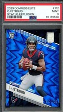 C.J. Stroud Rookie Card 2023 Donruss Elite Status Explosion #112 PSA 9