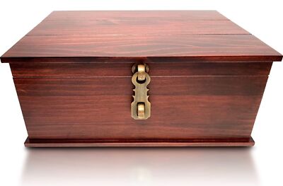 Antique Style Wood Storage Box Wooden Keepsake box for Jewelry