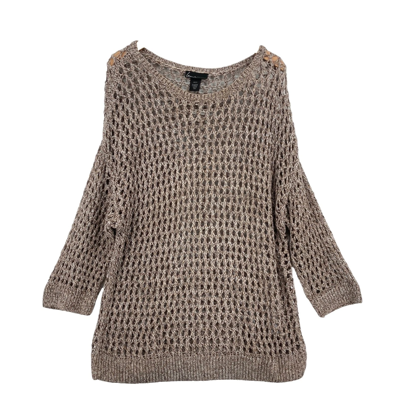 Algodão Lane Bryant Marrom Suéteres Femininos