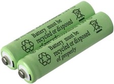 2-Pack HHR-55AAABU 1.2V 550mAh Batteries for Panasonic Cordless Phone