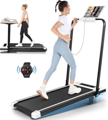 2.5hp Walking Pad Under Desk Treadmill, Folding Design Treadmill 300lbs NEW 