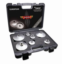 VIM Tools EMOF 7 Pc European Master Oil Filter Adapter Set