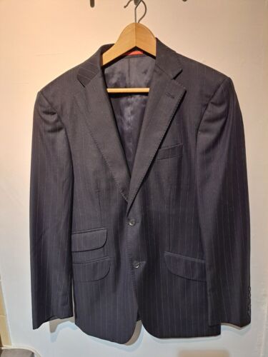 Blazer Hackett Loro Piana 36 Reg Azul Marino Rayas Chaqueta Chelsea Inmaculada