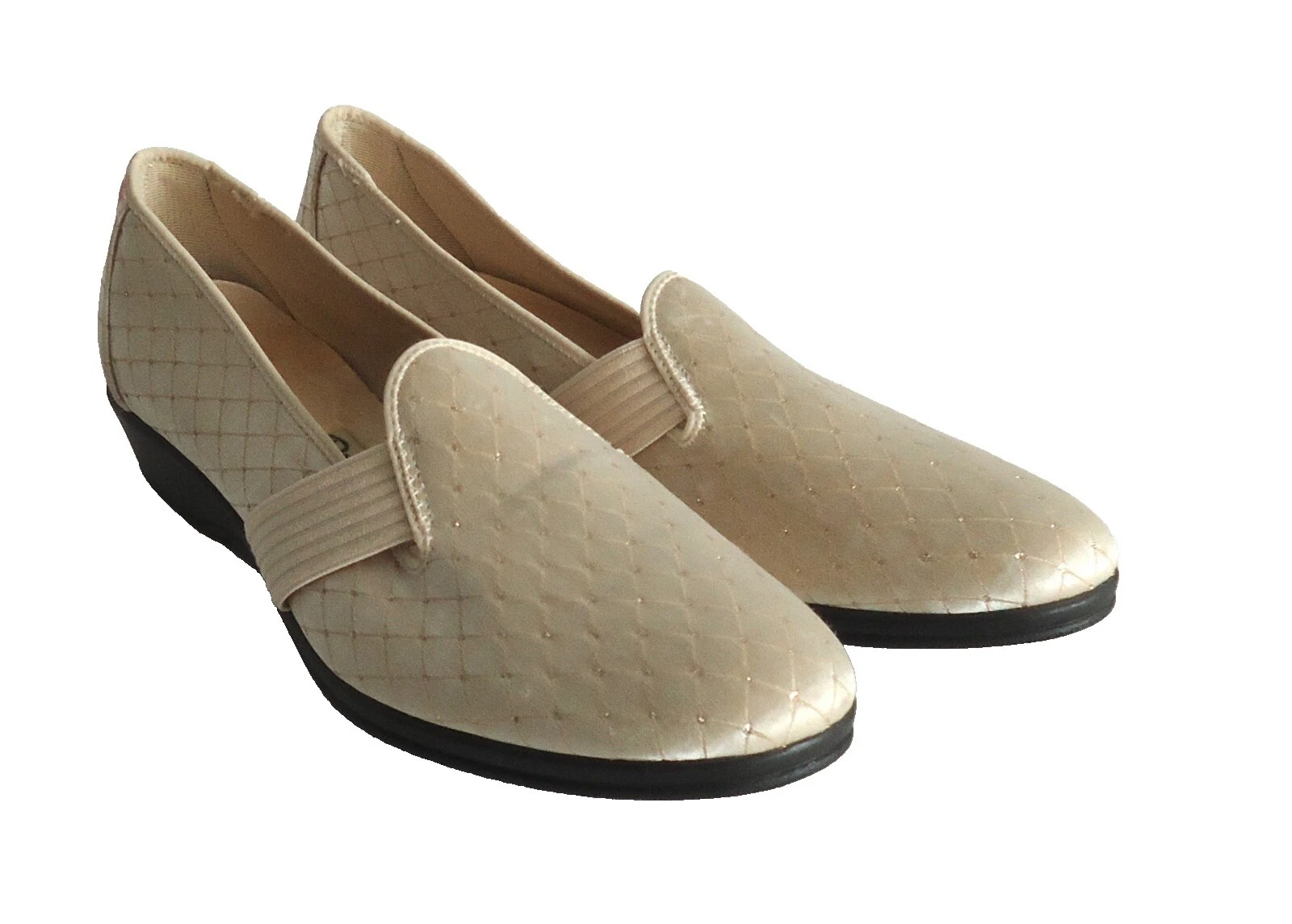 Satin Slippers 1950s Vintage Shoes for Women