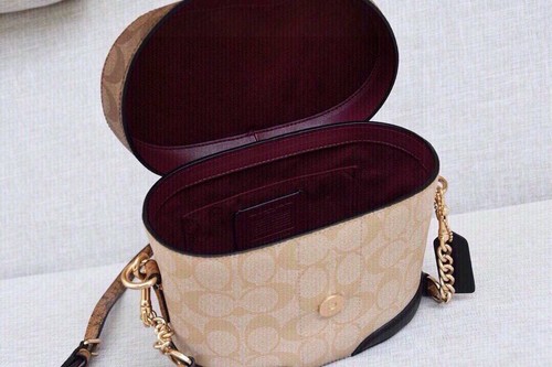 COACH 5504 Georgie Gem Crossbody Bag In Blocked Signature Canvas Outlet - Picture 9 of 9