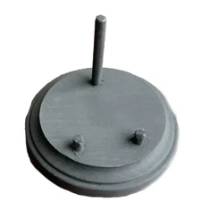 Megalodon Fossil Shark Tooth Stand, Round Base