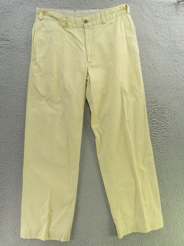 Bills Khakis Pants Mens 33x29 Khaki Flat Front Straight Cotton Made in USA M2