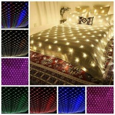 LED Fairy String Net Mesh Curtain Light Xmas Waterproof Outdoor Home Party Decor