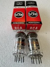 MATCHED Pair (2) RCA 12AX7A ECC83 Premium Vintage Audio VACUUM TUBES NOS!