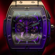 Hublot Spirit of Big Bang All Black Ceramic Chronograph 45mm Skeleton Dial B&P 10