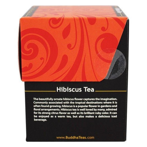 Herbata Buddy 100% organiczna ziołowa herbata hibiskusowa, 18 torebek herbaty - Zdjęcie 3 z 4