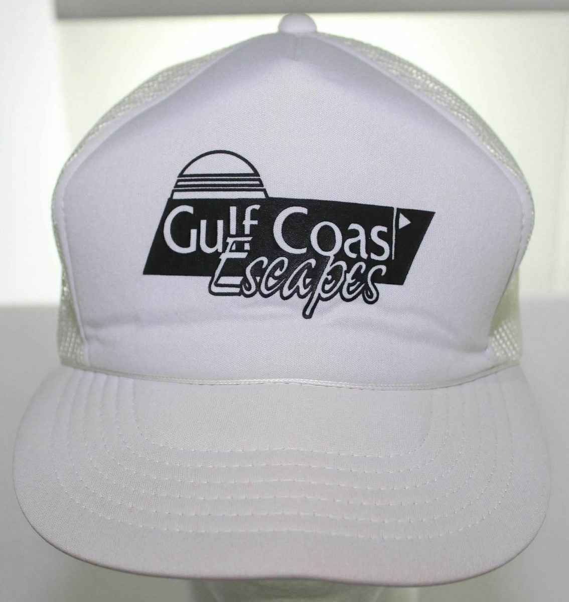 Vintage GULF OIL Truckers BAY OIL Company Snapback Hat Cap Adjustable