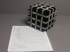9 Slate Puzzle Burr Gray MADE FROM LEGOs (unit 18) with info VERY BIG! — photo 5