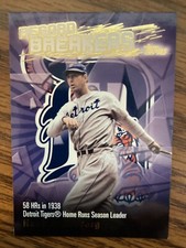 2002 Topps Record Breakers Insert #RB-HG Hank Greenberg Detroit Tigers NrMt