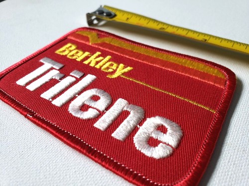 Vintage BERKELY TRILENE Patch Trucker Truck Fishing Angler - Bild 2 von 3