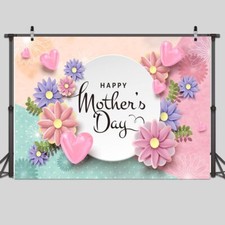 7x5ft Mother's Day Backdrop Floral Background for Party Decoration