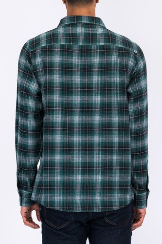 Camisa Weiv Unisex a Cuadros Tradicional Franela Botones Mangas Largas - Imagen 18 de 32