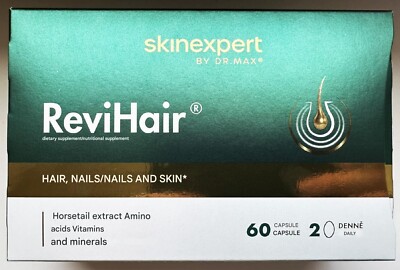 Revihair - SKINEXPERT BY DR. MAX - 60 Kapseln - Vitamin D, B2, Zink, Kupfer,