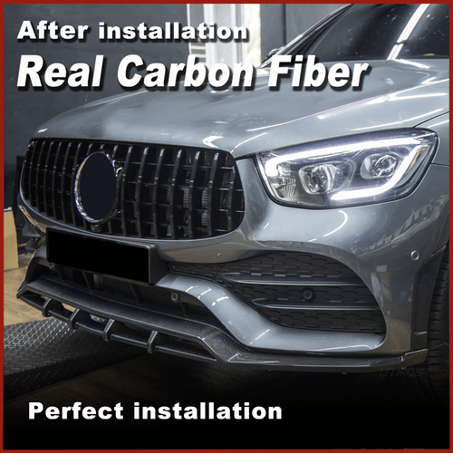 Carbon Frontspoiler Frontlippe Spoilerlippe Für Mercedes GLC X253 GLC300 2020-21 - Picture 6 of 14
