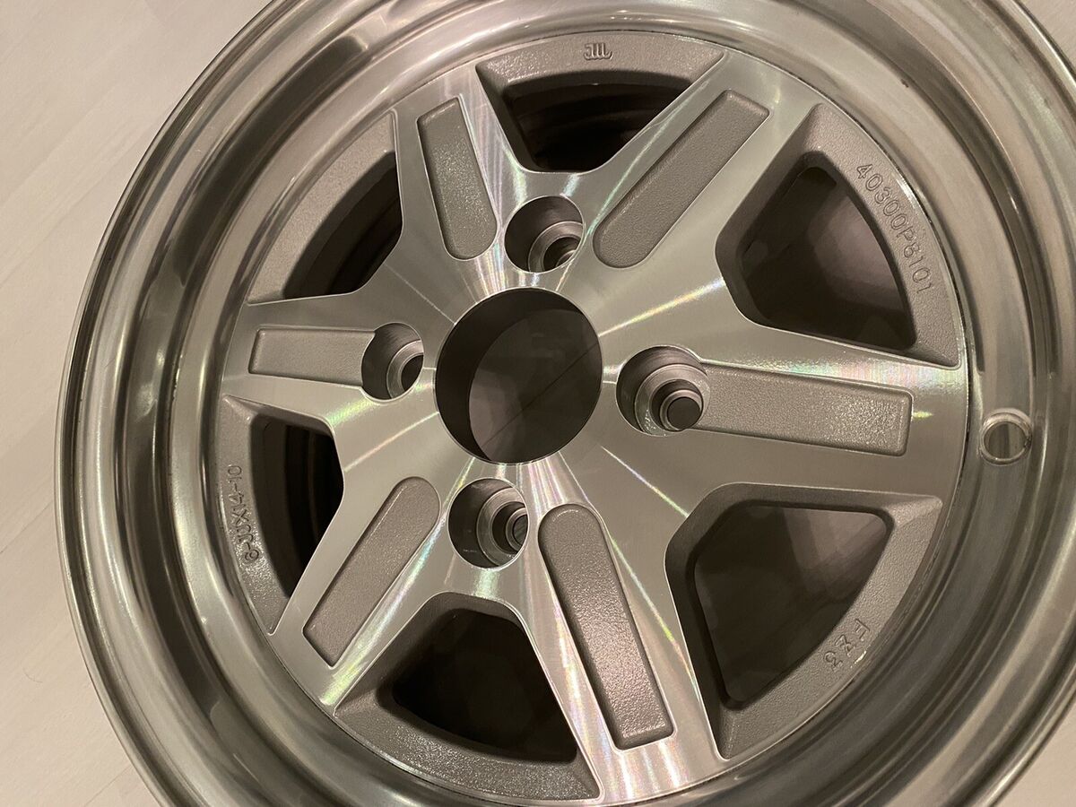 Set of Four 1981-83 Datsun 280zx OEM Alloy 6 Spoke 14x6 Set of Four 1981-83 Datsun 280zx OEM Alloy 6 Spoke 14x6