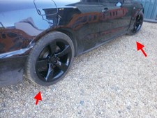 Audi A5 A4 S5 B9 B8 A6 19" 9J Alloy Wheels ROTOR ARM BLACK DUNLOP TYRES GENUINE