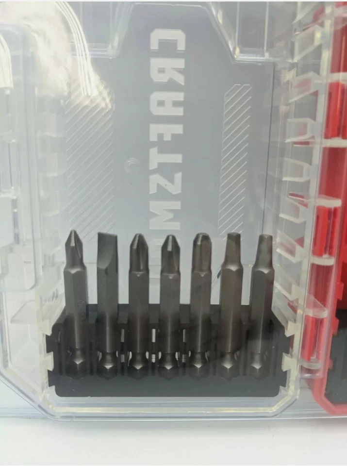 CRAFTSMAN 19pc SCREWDRIVER BIT SET WITH PLASTIC HARD CASE - FREE SHIPPING - Image 2 of 4