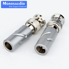 Pure Copper Rhodium Plated BNC Connector BNC Male Plug BNC Video Cable Connector