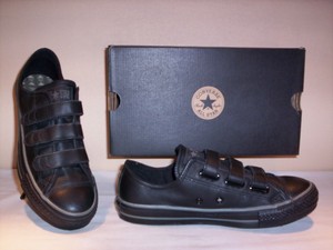 converse in pelle nere uomo