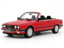 1986 BMW 325I CONVERTIBLE BRIGHT RED 1/18 CAR BY OTTO MOBILE OT1194