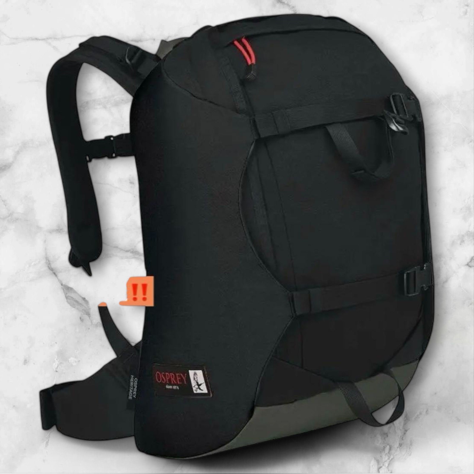 Osprey Heritage Scarab 30L Black Mountaineering Backpack Rucksack New