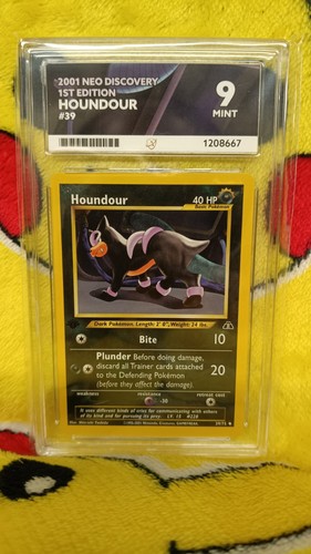 Houndour (1st Edition) graded ACE 9 for sale on eBay