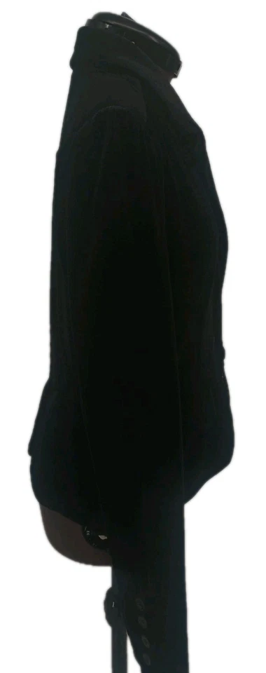 Blazer de terciopelo negro To The Max para mujer talla M Foto 2 de 4